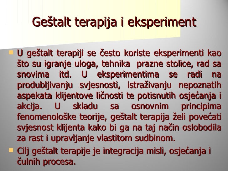 gestalt terapija